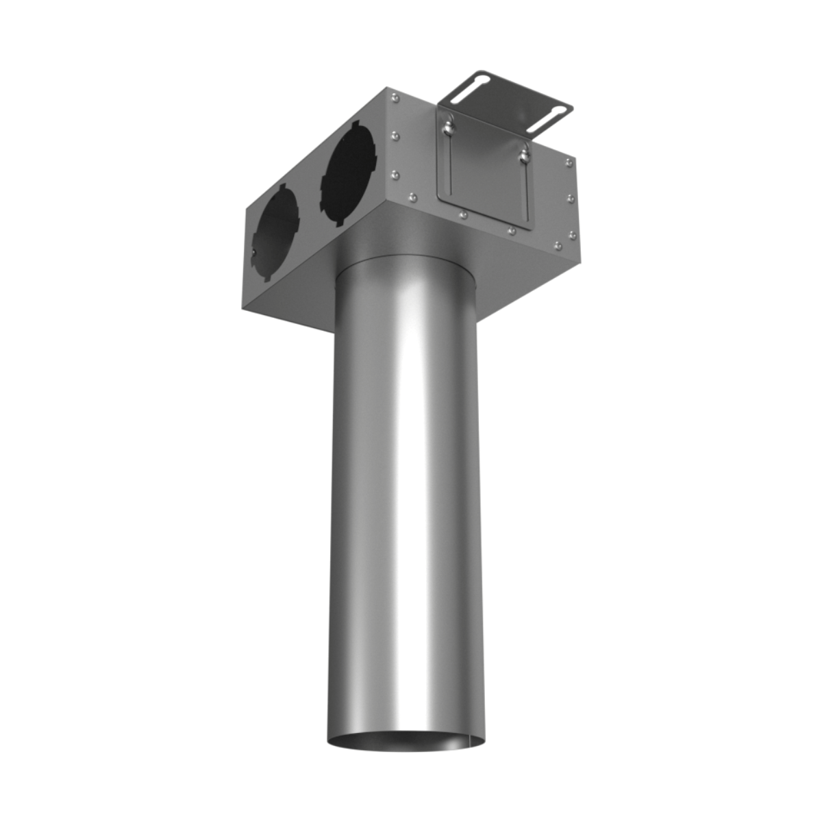 Provent VPSL 125/90×2 адаптер (пленум) потолочный круглый на 2 выхода (L=400 мм)