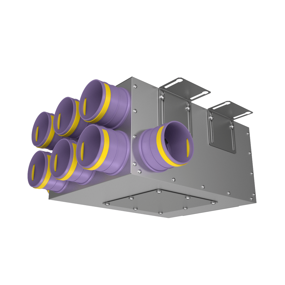 Provent KV 125/75×8 коллектор металлический на 8 выходов