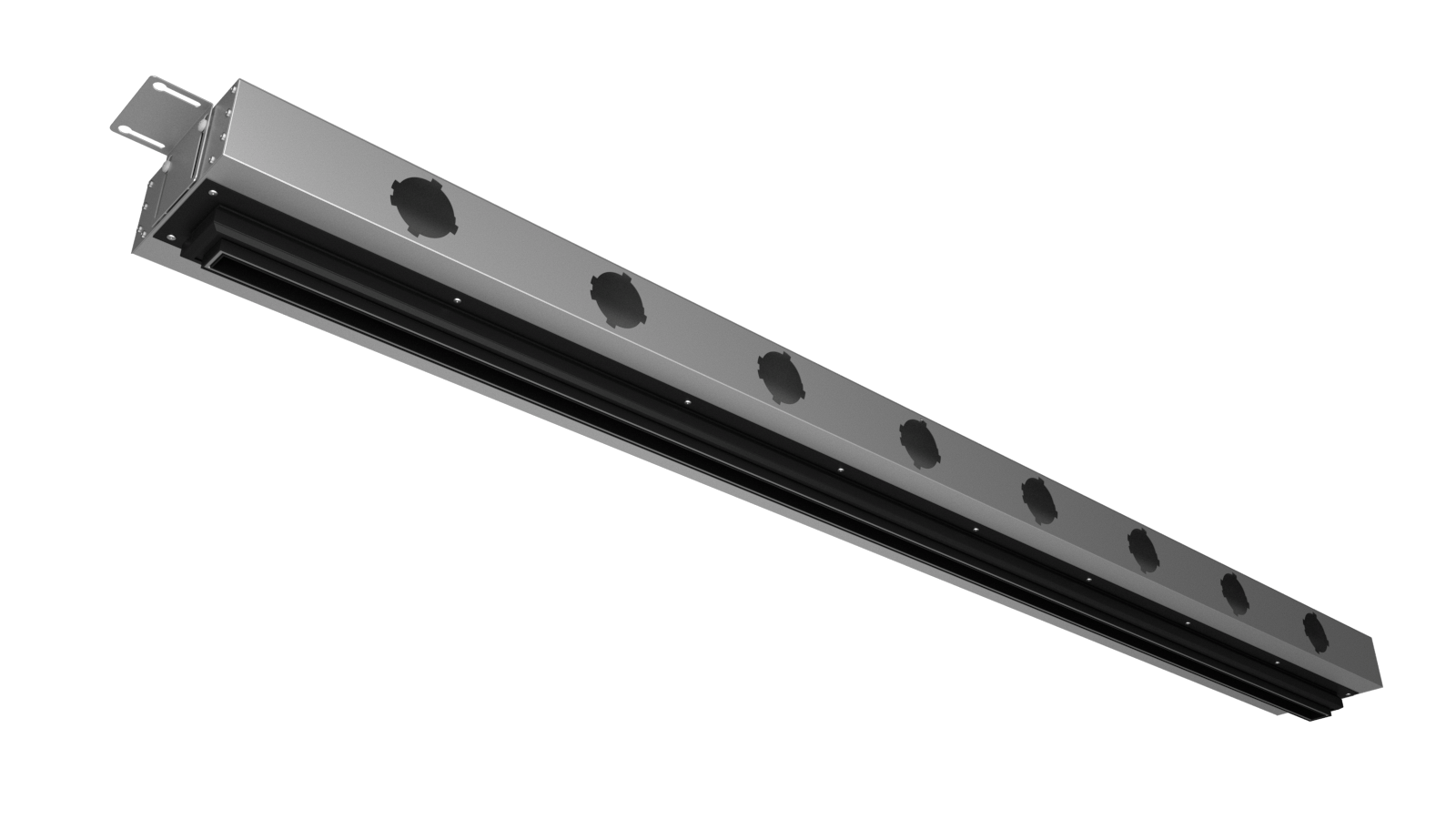 Provent VPND 2000х25/90×8 щелевой диффузор для натяжного потолка с КСД на 8 выходов