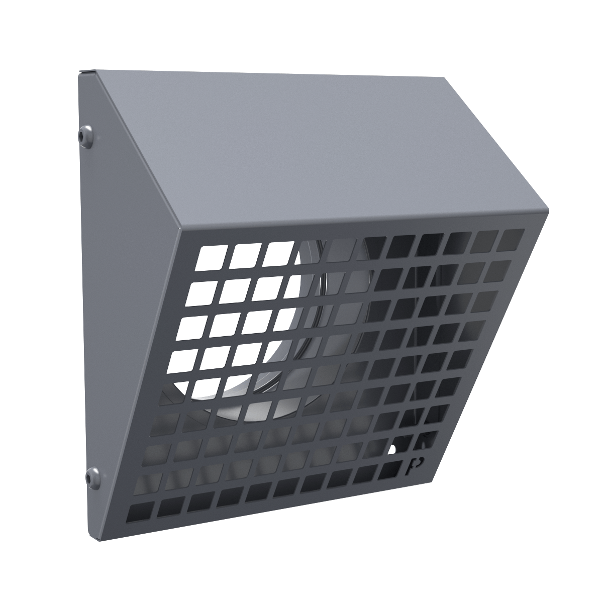 STF 125G решетка фасадная с колпаком серая (RAL 7024)