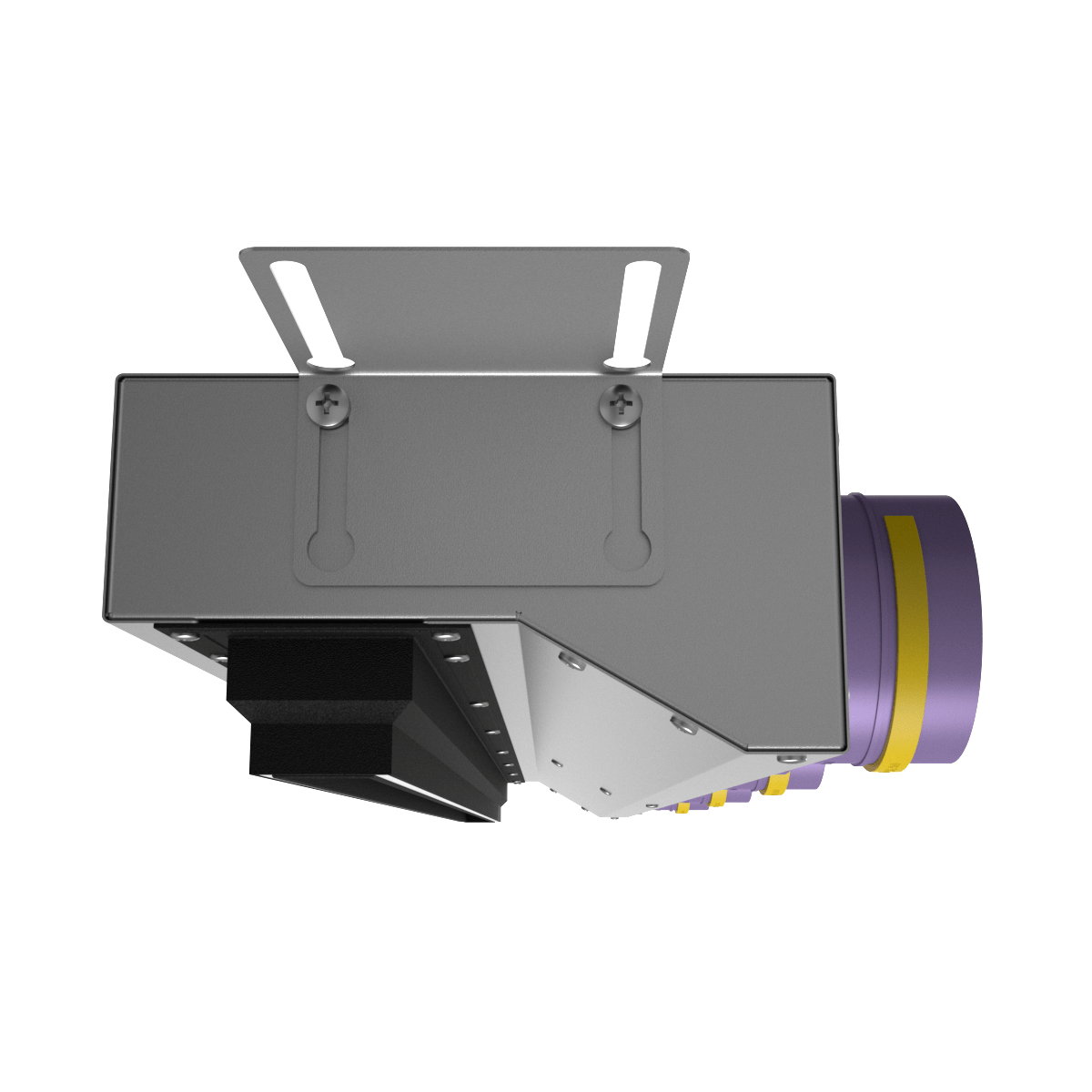 Provent VPNDU 1000х25/75х4 компактный щелевой диффузор для натяжного потолка с КСД на 4 выхода