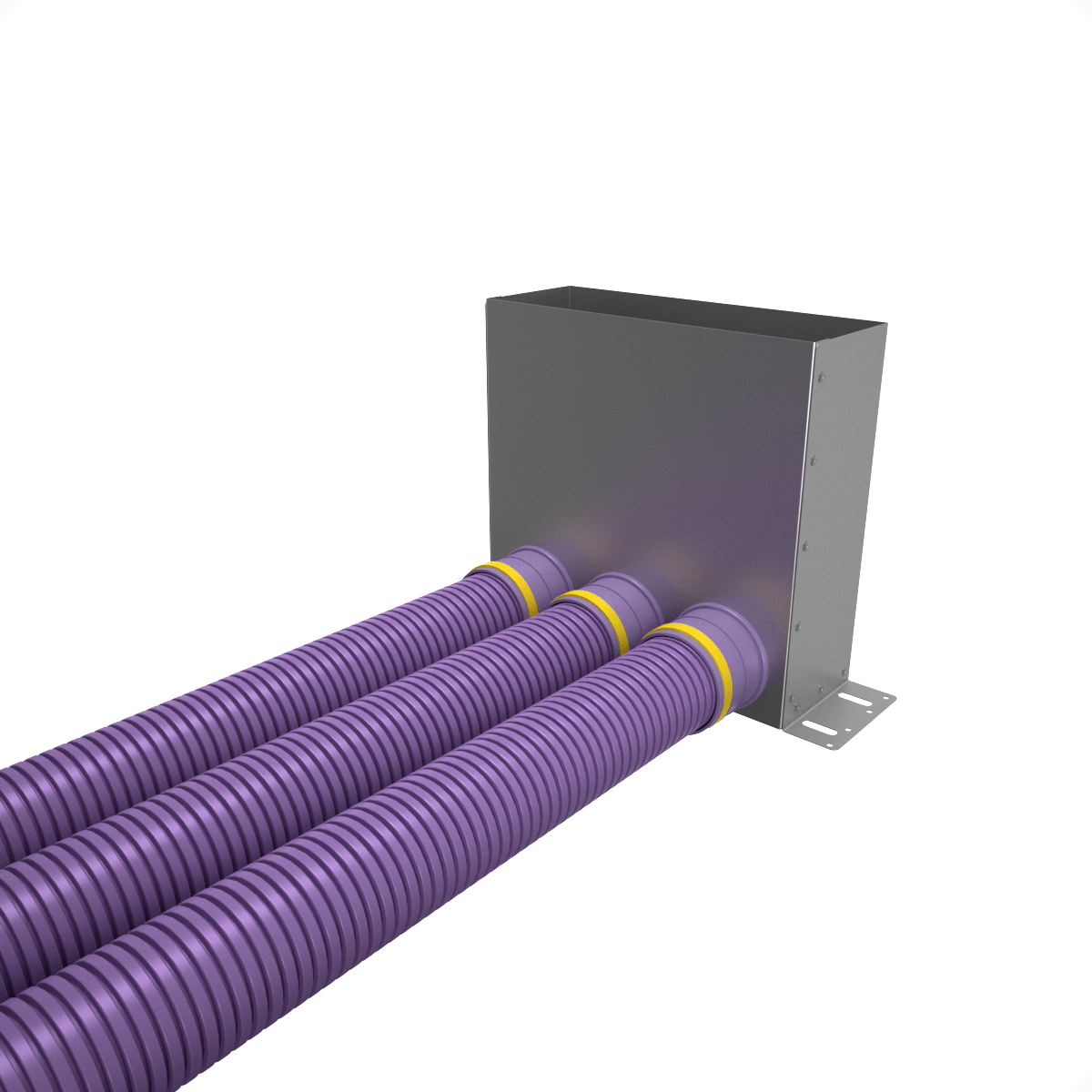 Provent VPU 300×90/75×3 пленум угловой прямоугольный на 3 выхода