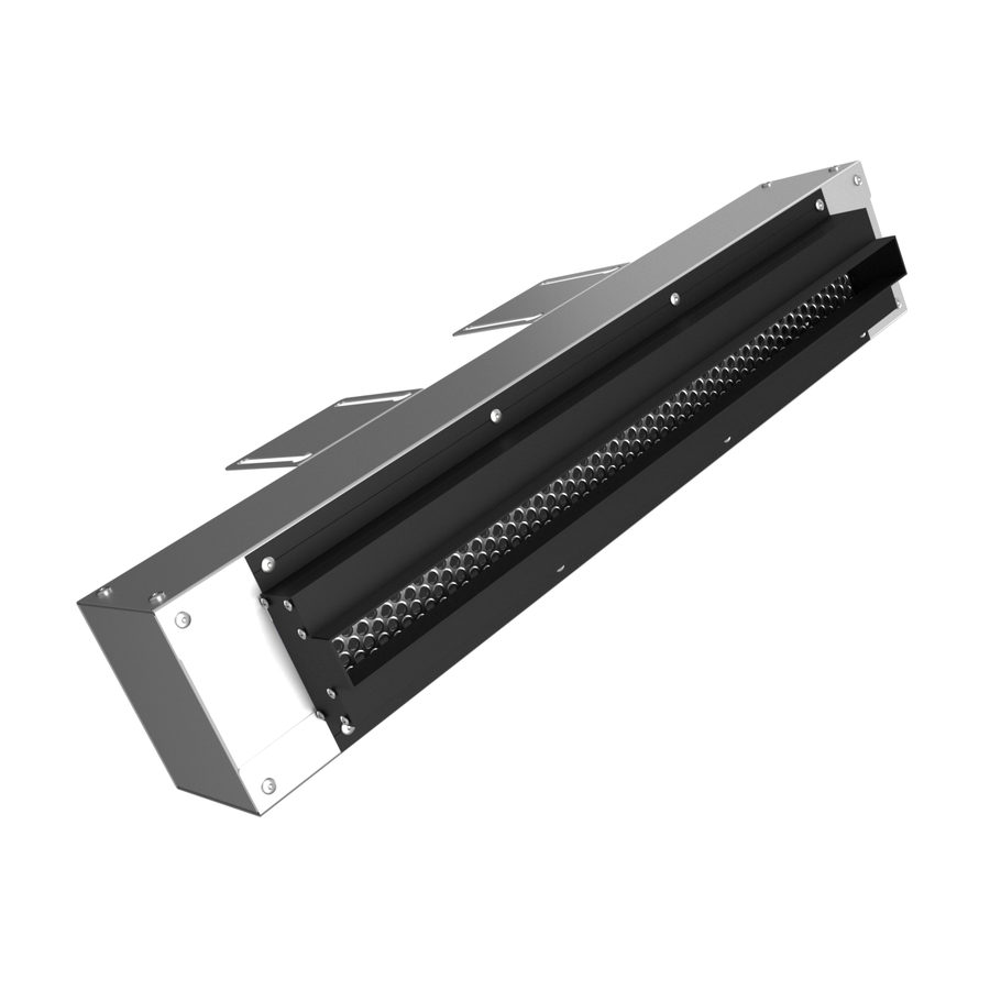 Provent VPNDG/F 500х25/75×3 щелевой диффузор для гипсокартона с КСД на 3 прямых выхода