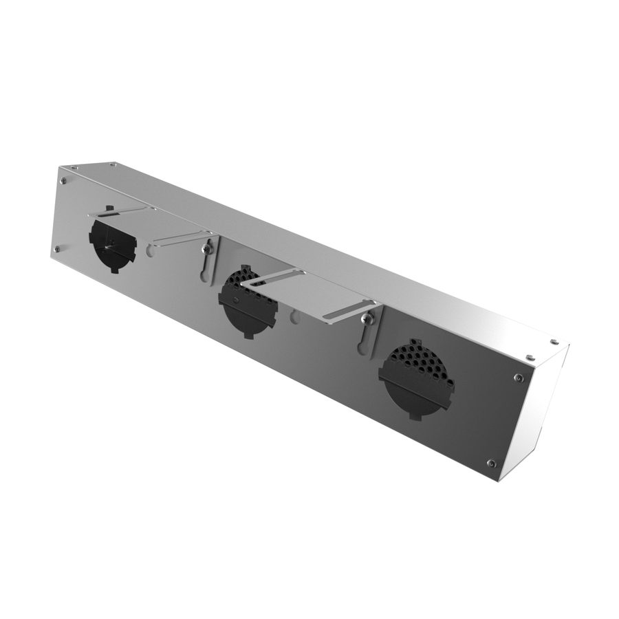 Provent VPNDG/F 500х25/75×3 щелевой диффузор для гипсокартона с КСД на 3 прямых выхода