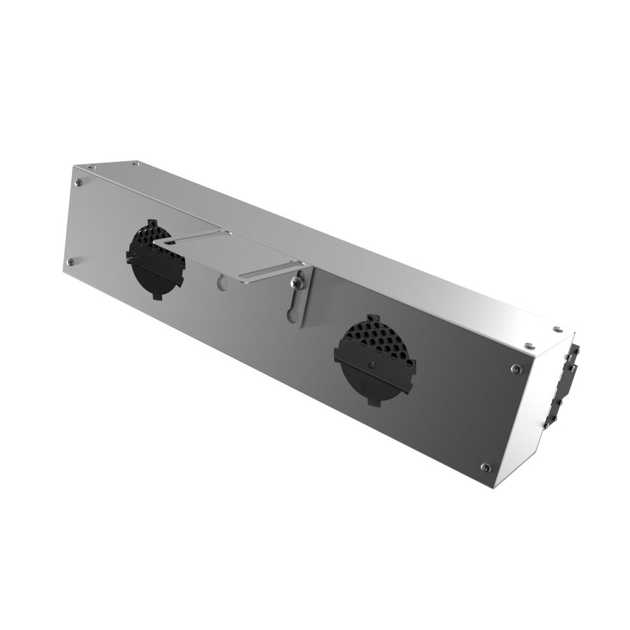 Provent VPNDG/F 500х25/90×2 щелевой диффузор для гипсокартона с КСД на 2 прямых выхода