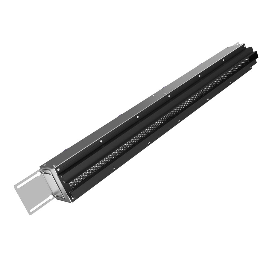 Provent VPNDG/F 1000х25/90×4 щелевой диффузор для гипсокартона с КСД на 4 прямых выхода