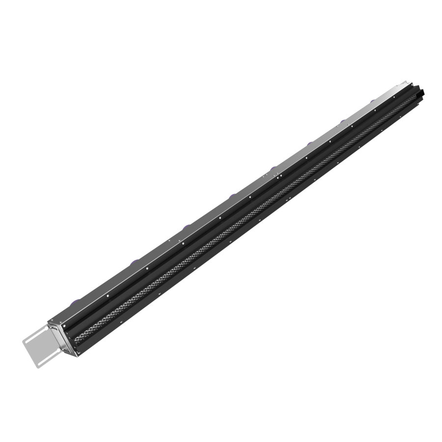 Provent VPNDG/F 2000х25/90×8 щелевой диффузор для гипсокартона с КСД на 8 прямых выходов