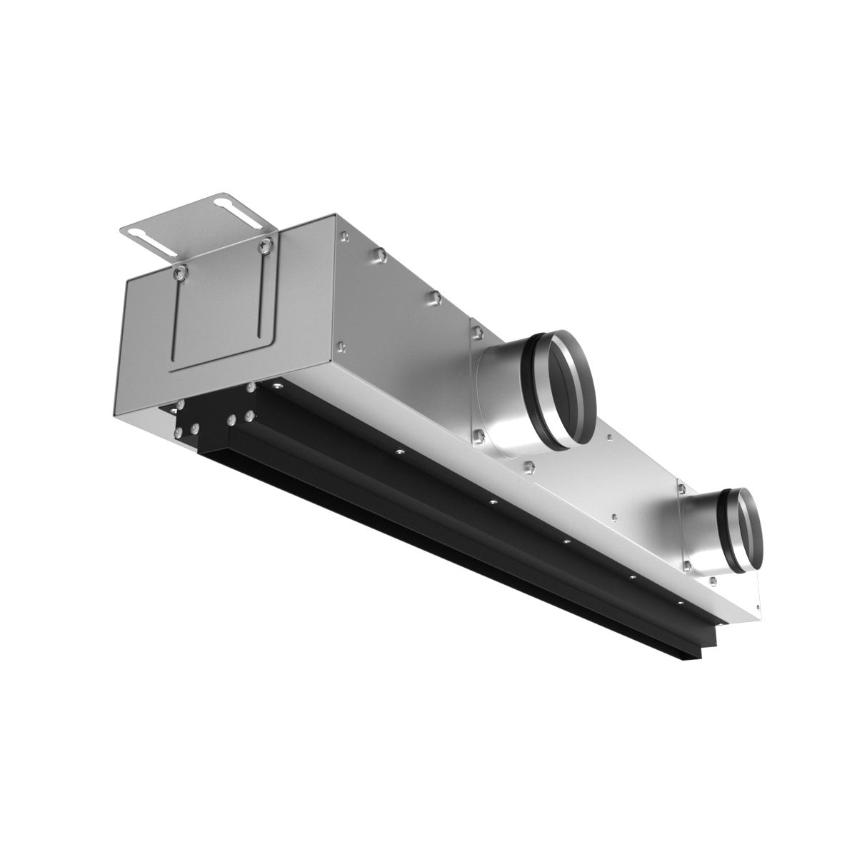 Provent VPNDG 1000×25/100×2 щелевой диффузор для гипсокартона с КСД на 2 выхода