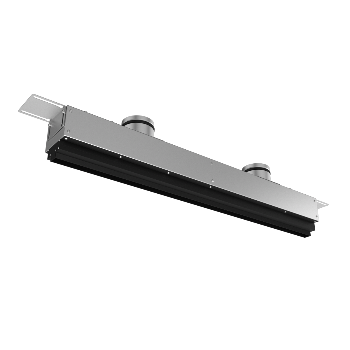 Provent VPNDG/F 1000×25/125×2 щелевой диффузор для гипсокартона с КСД на 2 прямых выхода