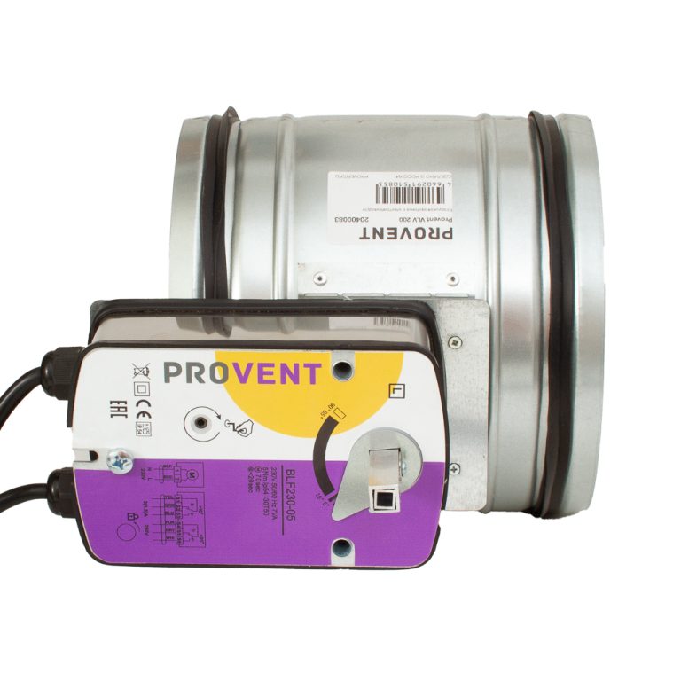 Купить Provent VLV 160 клапан воздушный с электроприводом и возвратной ...