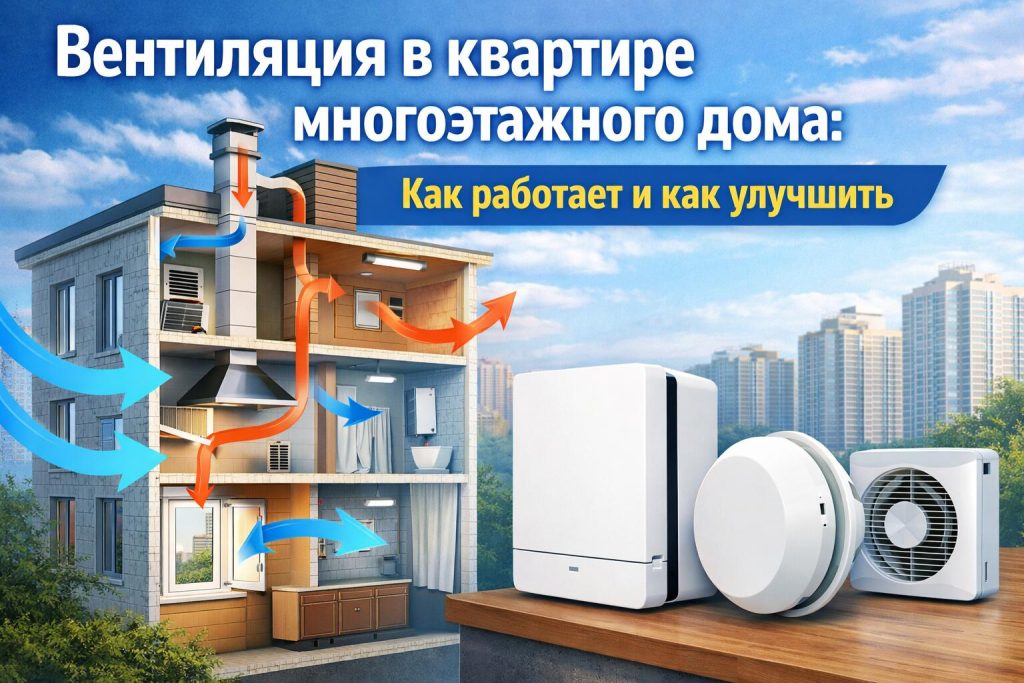 Изображение вентиляции в многоквартином доме